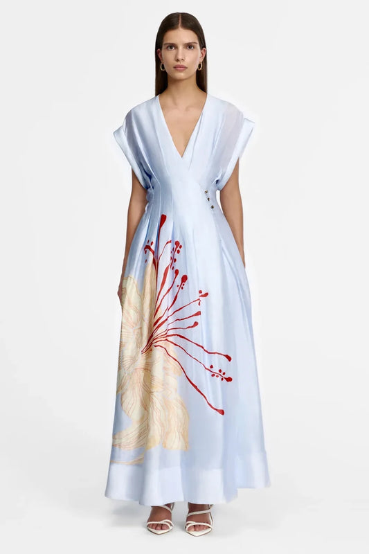 ACLER Huxtable Maxi Dress in Sky Bloom