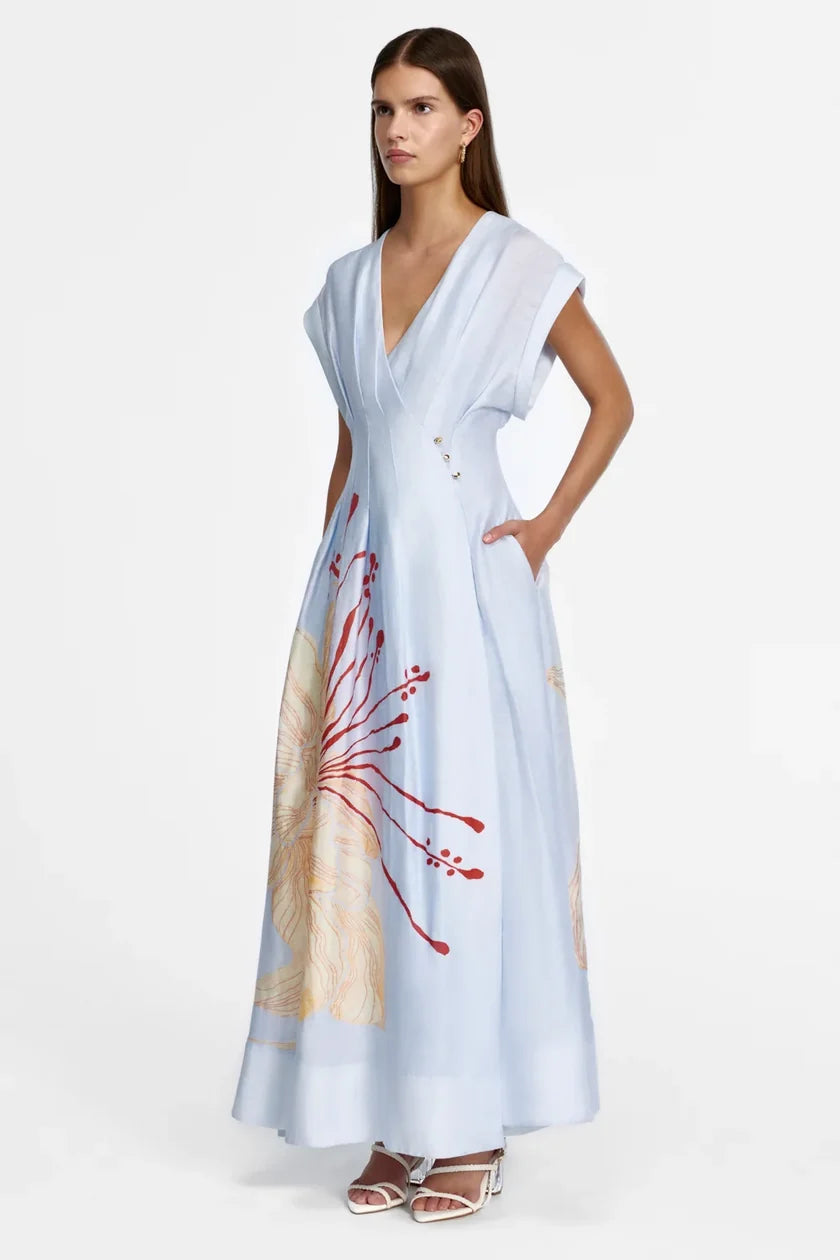 ACLER Huxtable Maxi Dress in Sky Bloom