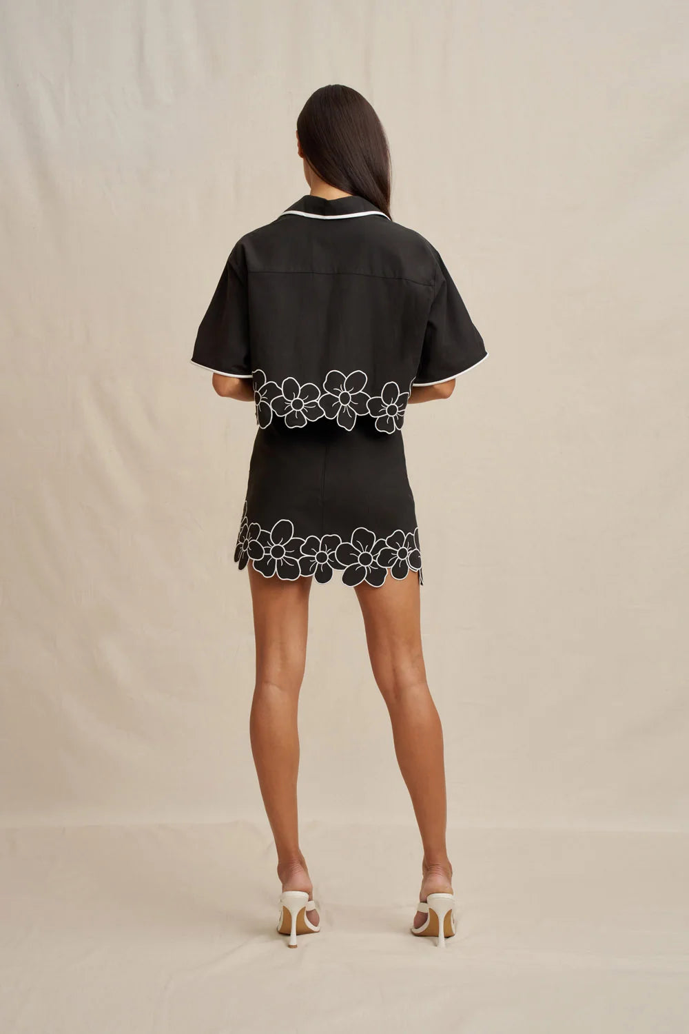BY JOHNNY - Dahlia Mini Skirt in Black