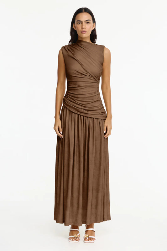 ACLER - Deanhill Maxi Dress in Sepia