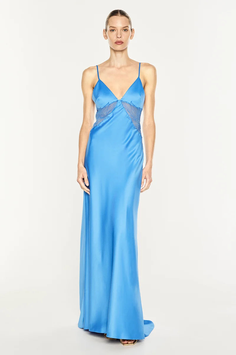 Manning Cartell - Deco Dream Slip Dress IN AZURE BLUE