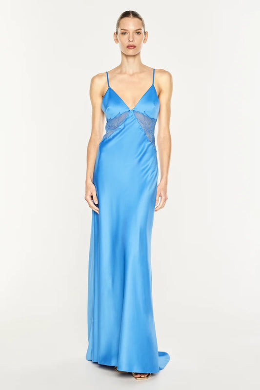 Manning Cartell - Deco Dream Slip Dress IN AZURE BLUE
