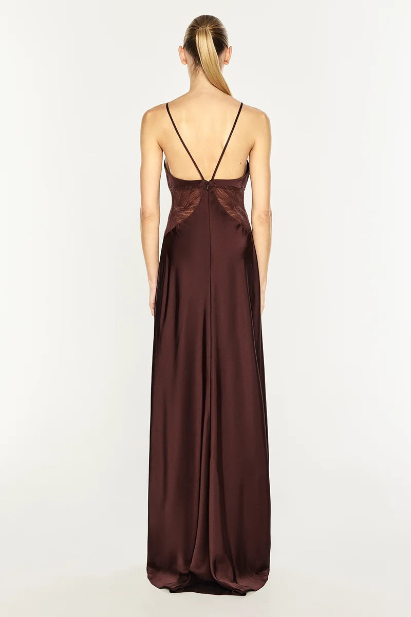 Manning Cartell - Deco Dream Slip Dress IN COCOA BROWN