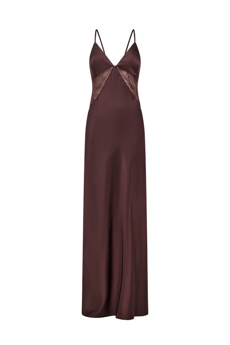 Manning Cartell - Deco Dream Slip Dress IN COCOA BROWN