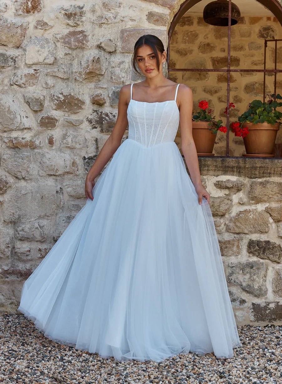 TANIA OLSEN Dana Dress in Pure White