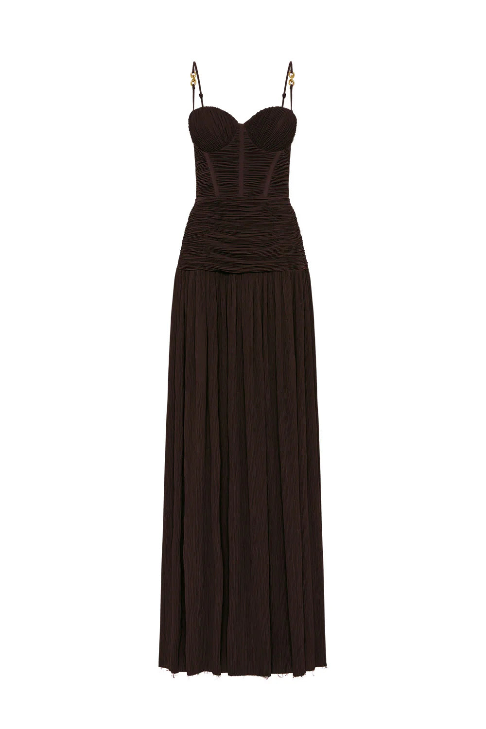 MANNING CARTELL - Double Time Pleat Dress in Dark Chocolate