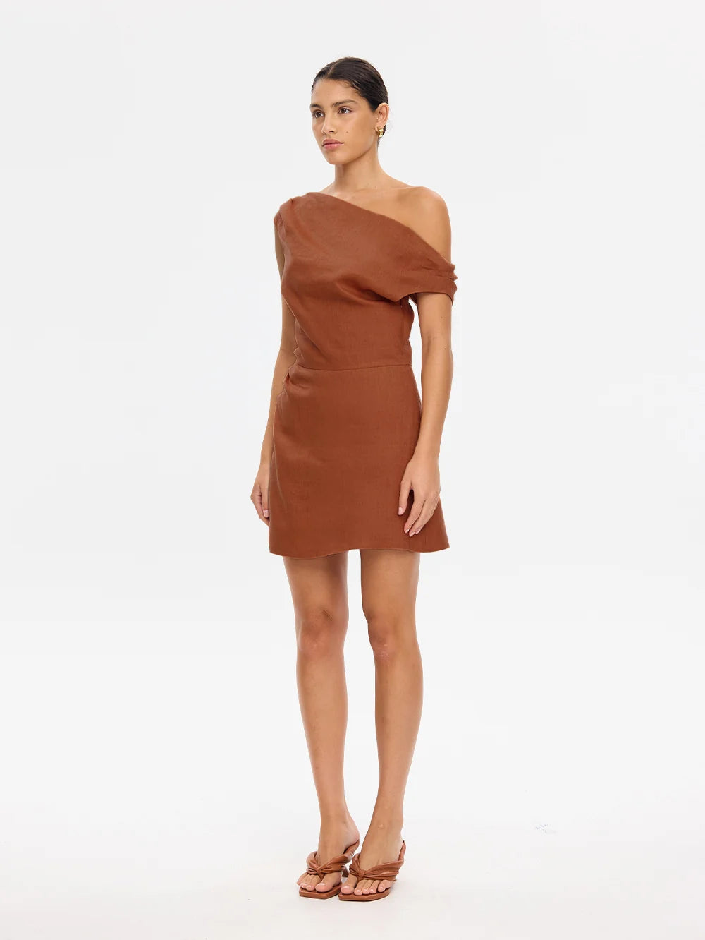 KIVARI - Cynthia Mini Dress in Tan