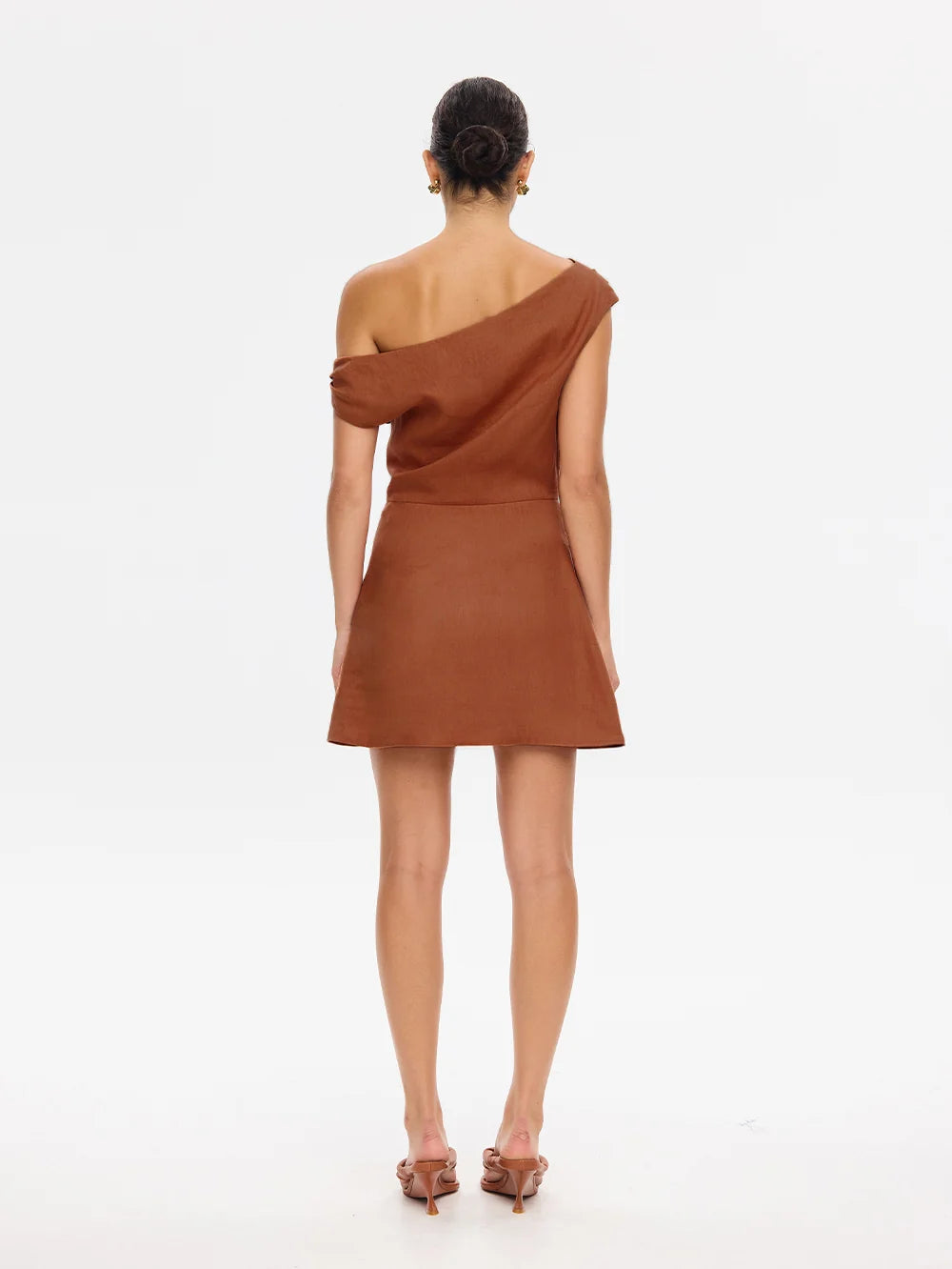 KIVARI - Cynthia Mini Dress in Tan