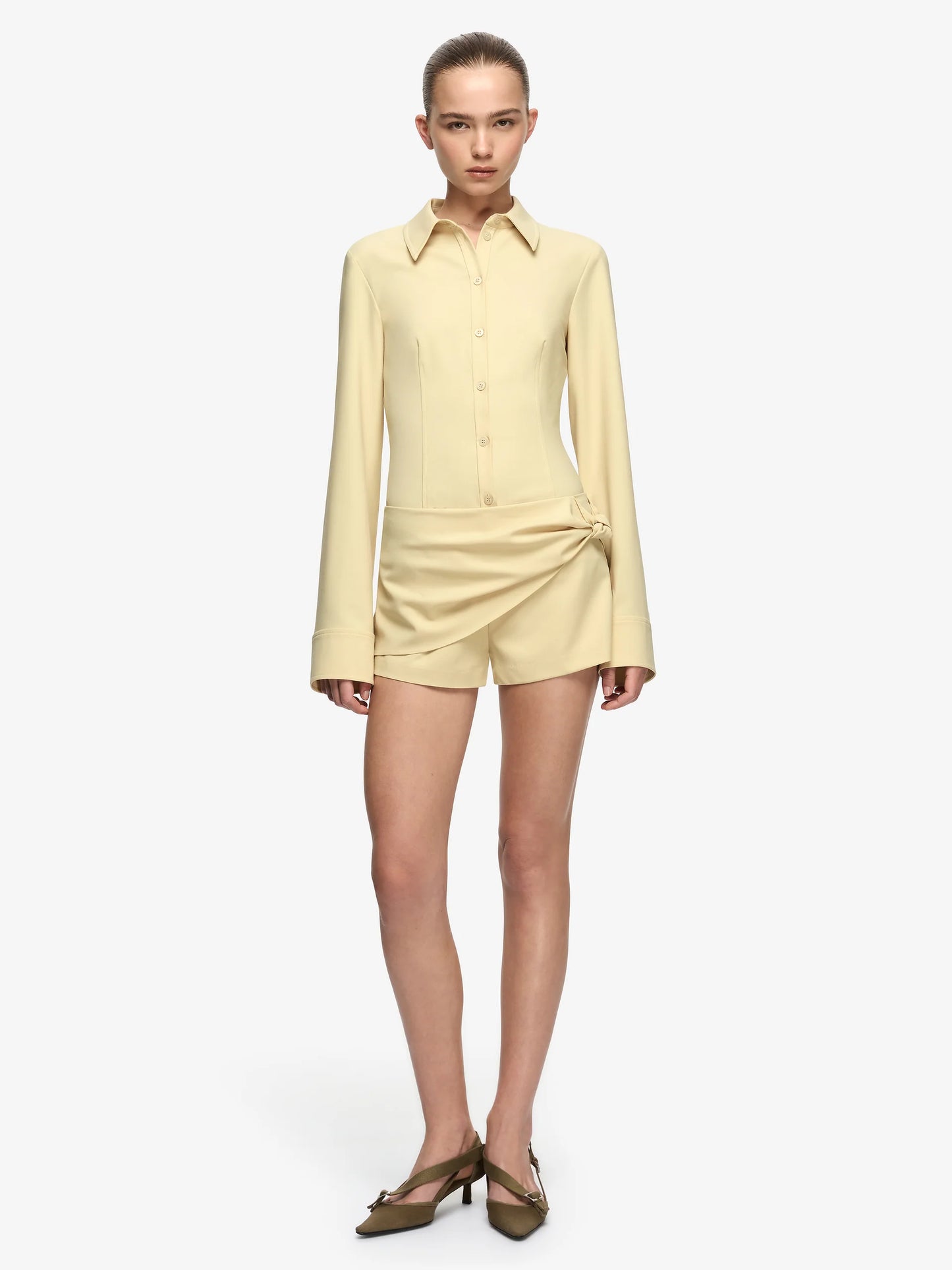 Bec + Bridge - Elenora Mini Skort in STRAW