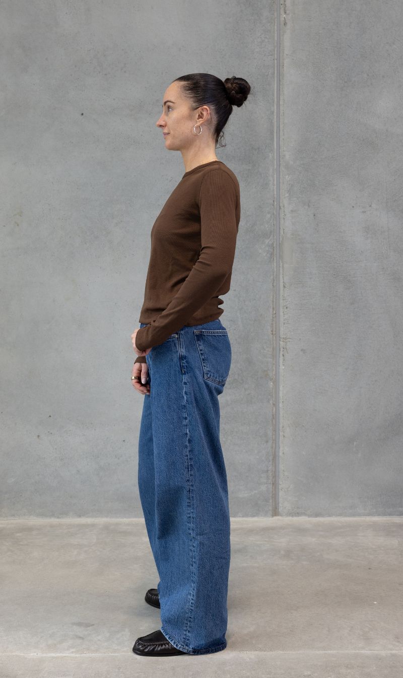 CAMILLA AND MARC Amara Long Sleeve Top Chocolate