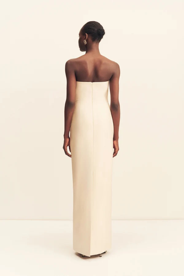 Shona Joy - Eluna Panelled Sequin Maxi Dress IN MACADAMIA