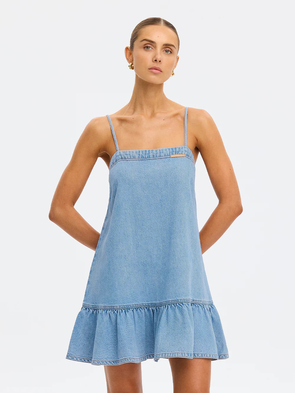 KIVARI - Emilie Denim Strappy Dress