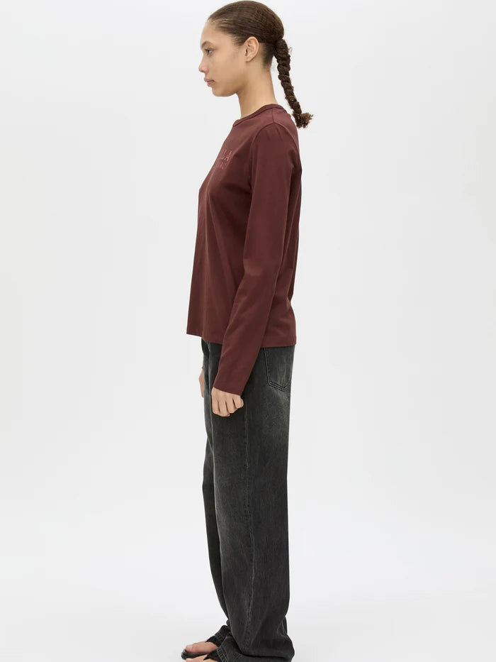 CAMILLA AND MARC - Era Long Sleeve Graphic Tee in Burgundy
