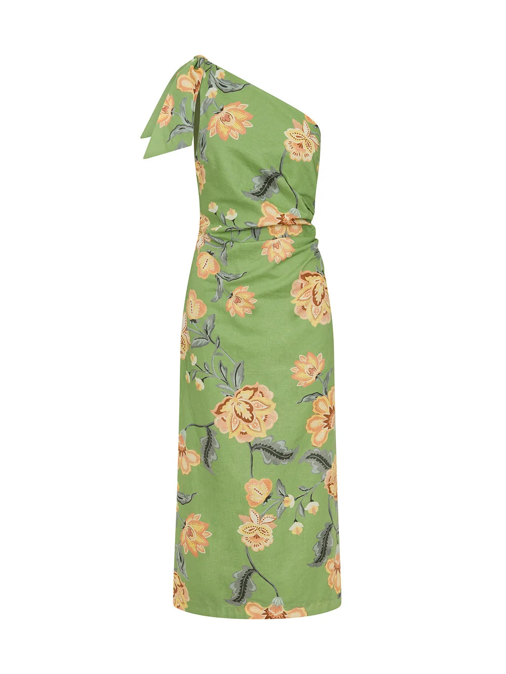 KIVARI - Eve Midi Dress in Green Floral