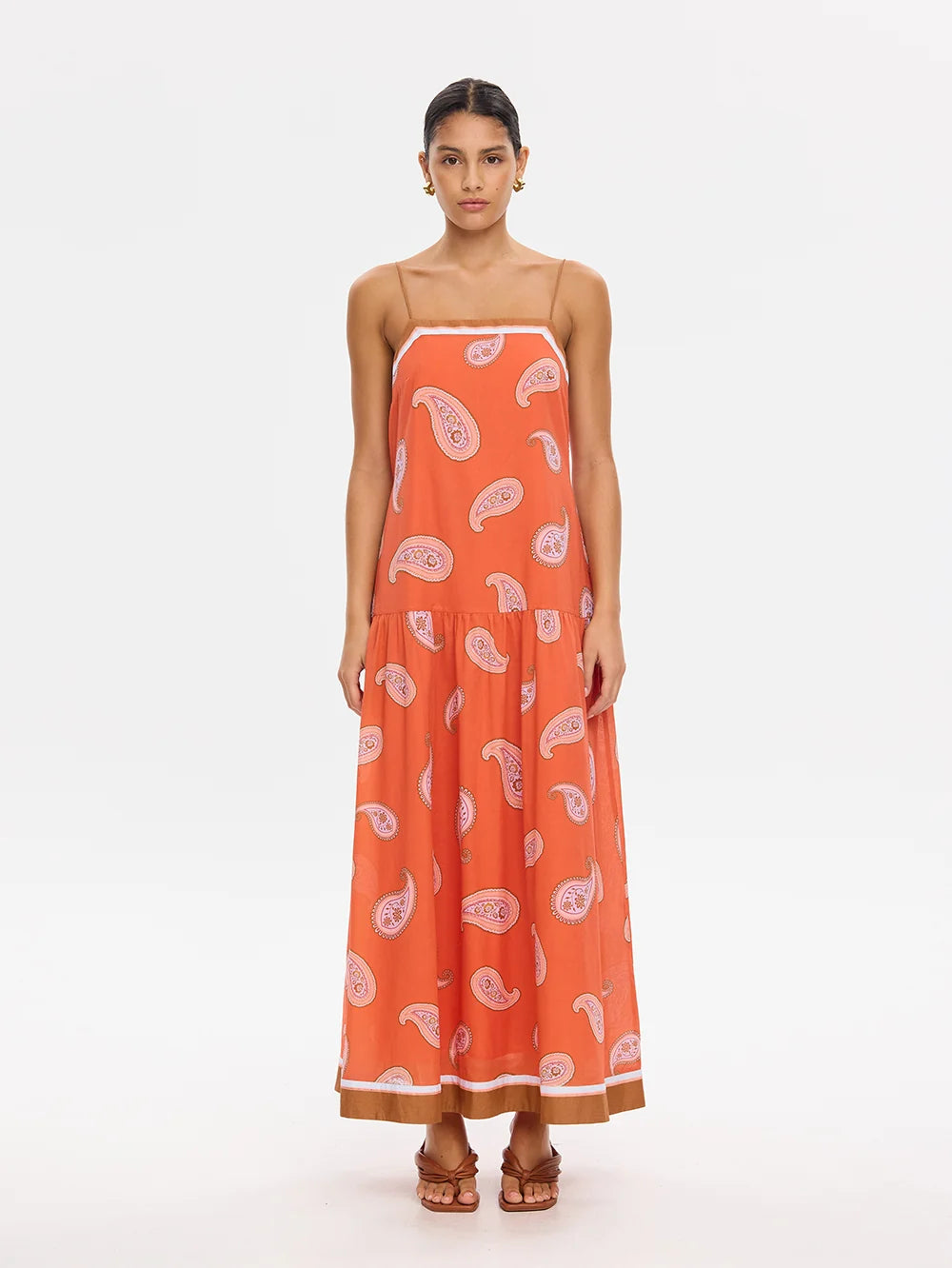KIVARI - Ezra Maxi Dress IN CORAL