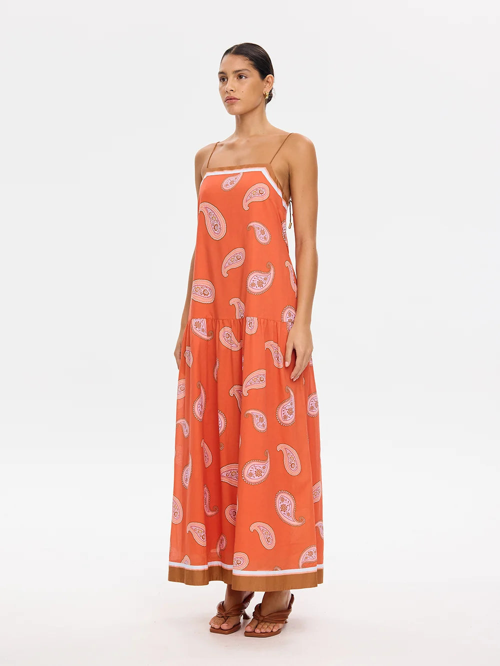 KIVARI - Ezra Maxi Dress IN CORAL
