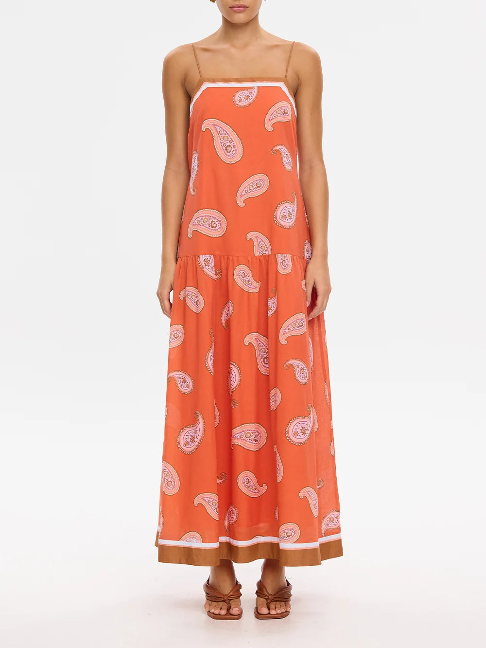 KIVARI - Ezra Maxi Dress IN CORAL