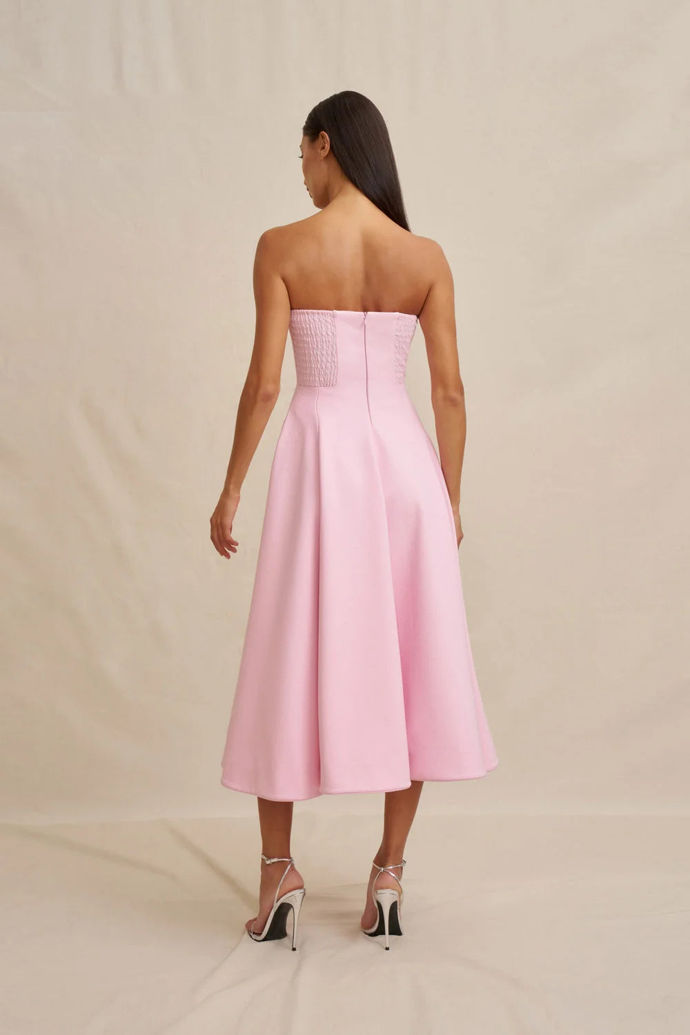 BY JOHNNY - Flora Strapless Dress in Pink