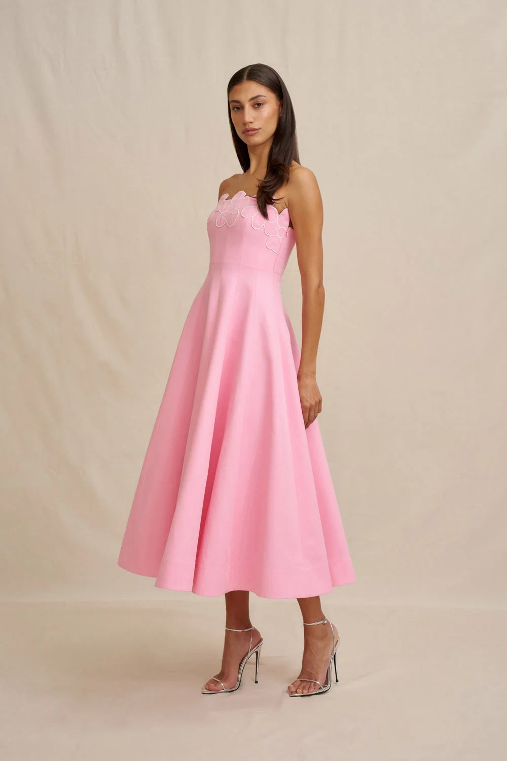 BY JOHNNY - Florelle Pink Strapless Dress