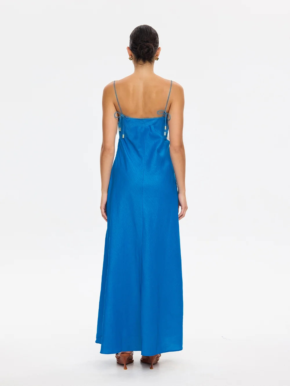 KIVARI - Fleur Maxi Dress IN BLUE IVORY
