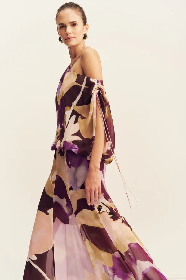 Shona Joy - Gia Off Shoulder Maxi Dress IN LILAC BLOOM