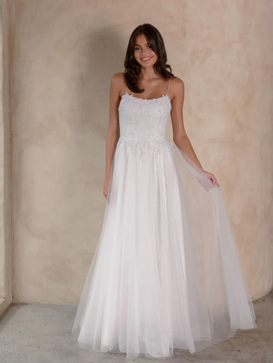 TANIA OLSEN Gwyneth Dress in Prue White