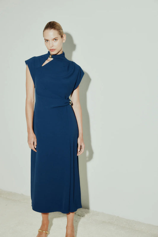 MANNING CARTELL - High Definition Midi Dress - Navy