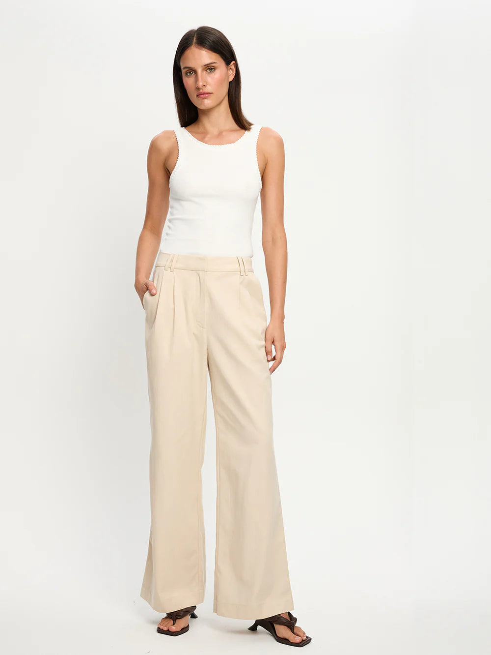 KIVARI - Hazel Pant - Cream