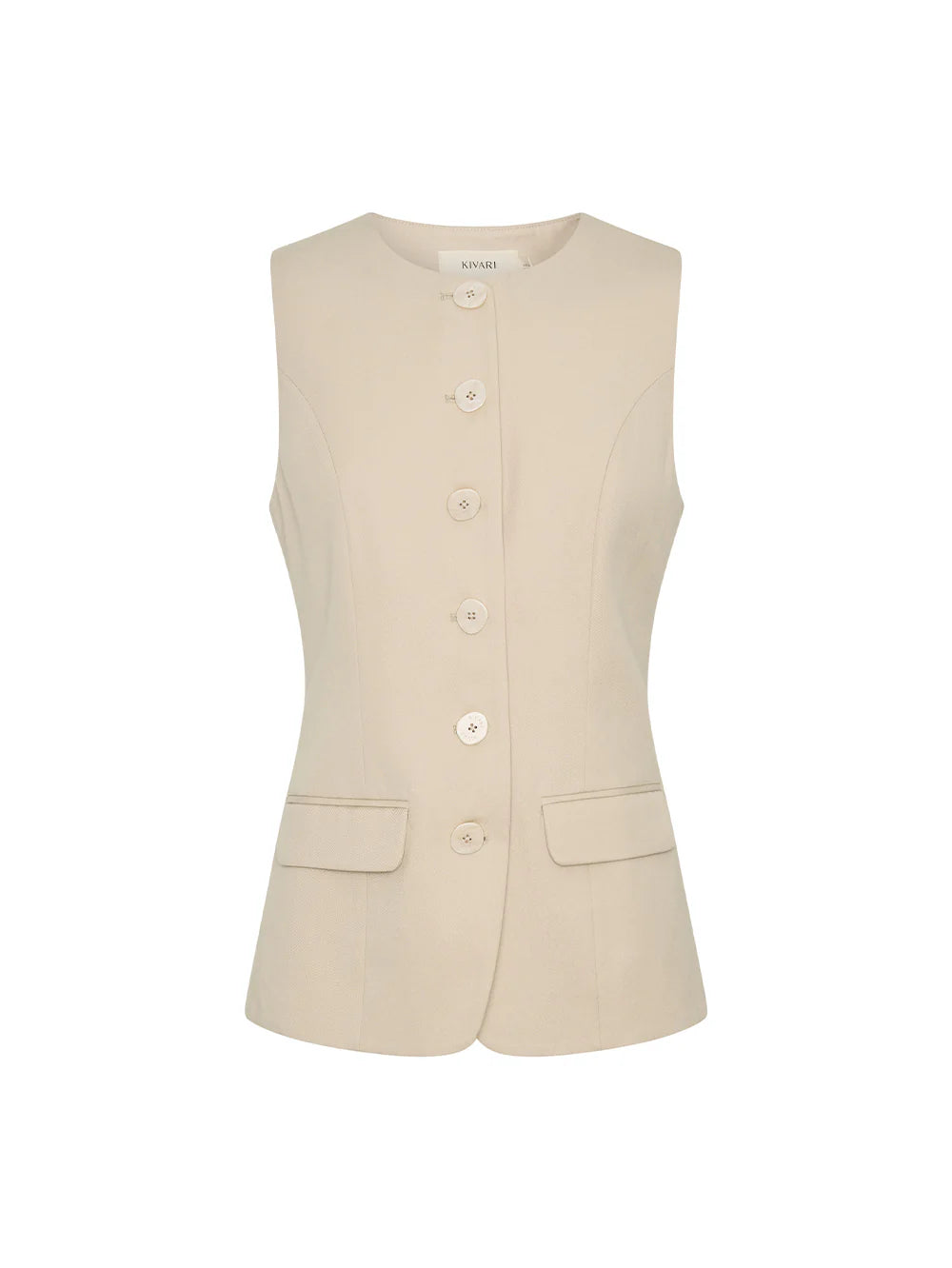 KIVARI - Hazel Vest - Cream