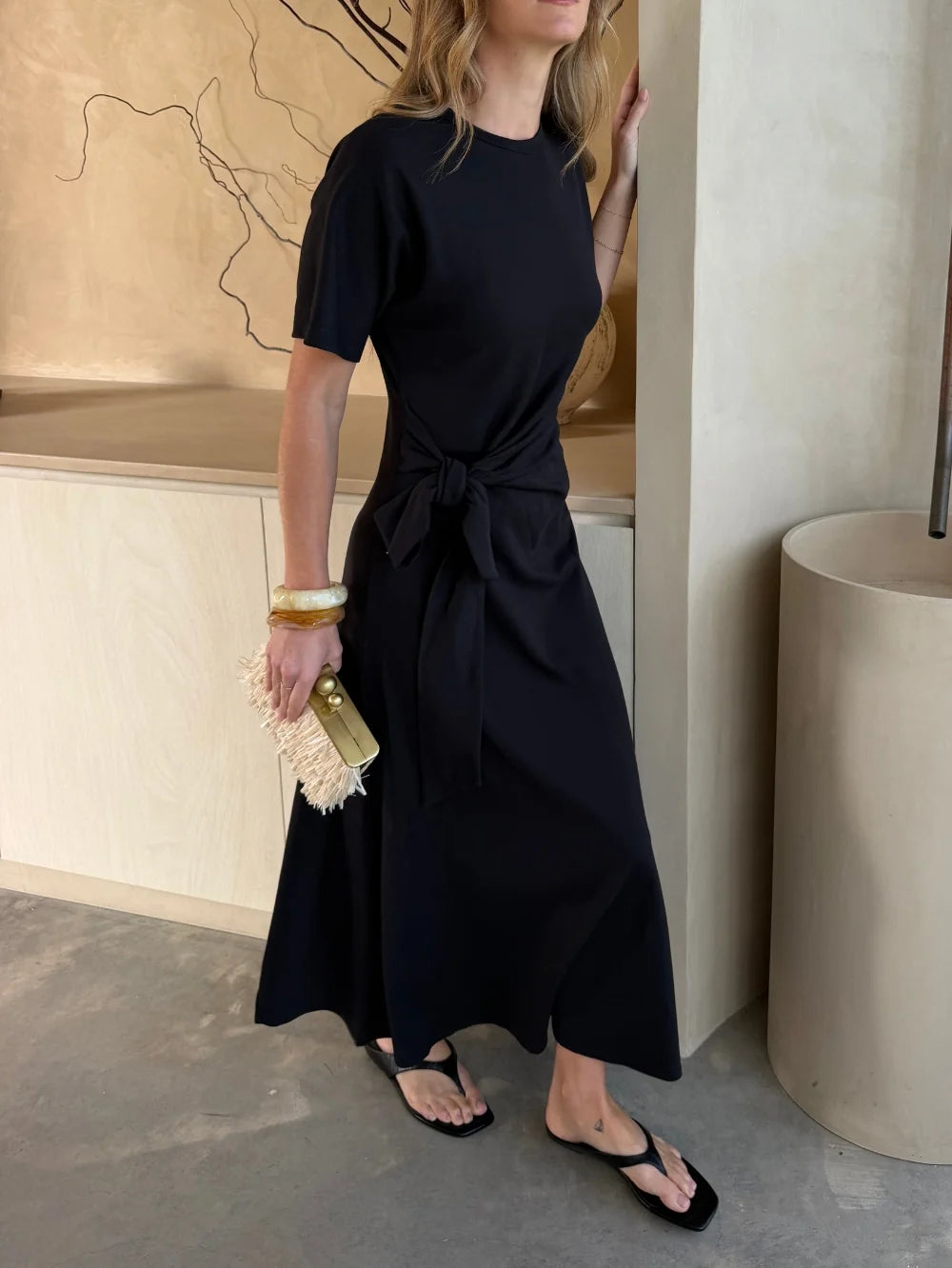 KIVARI - Erina Maxi Dress IN BLACK