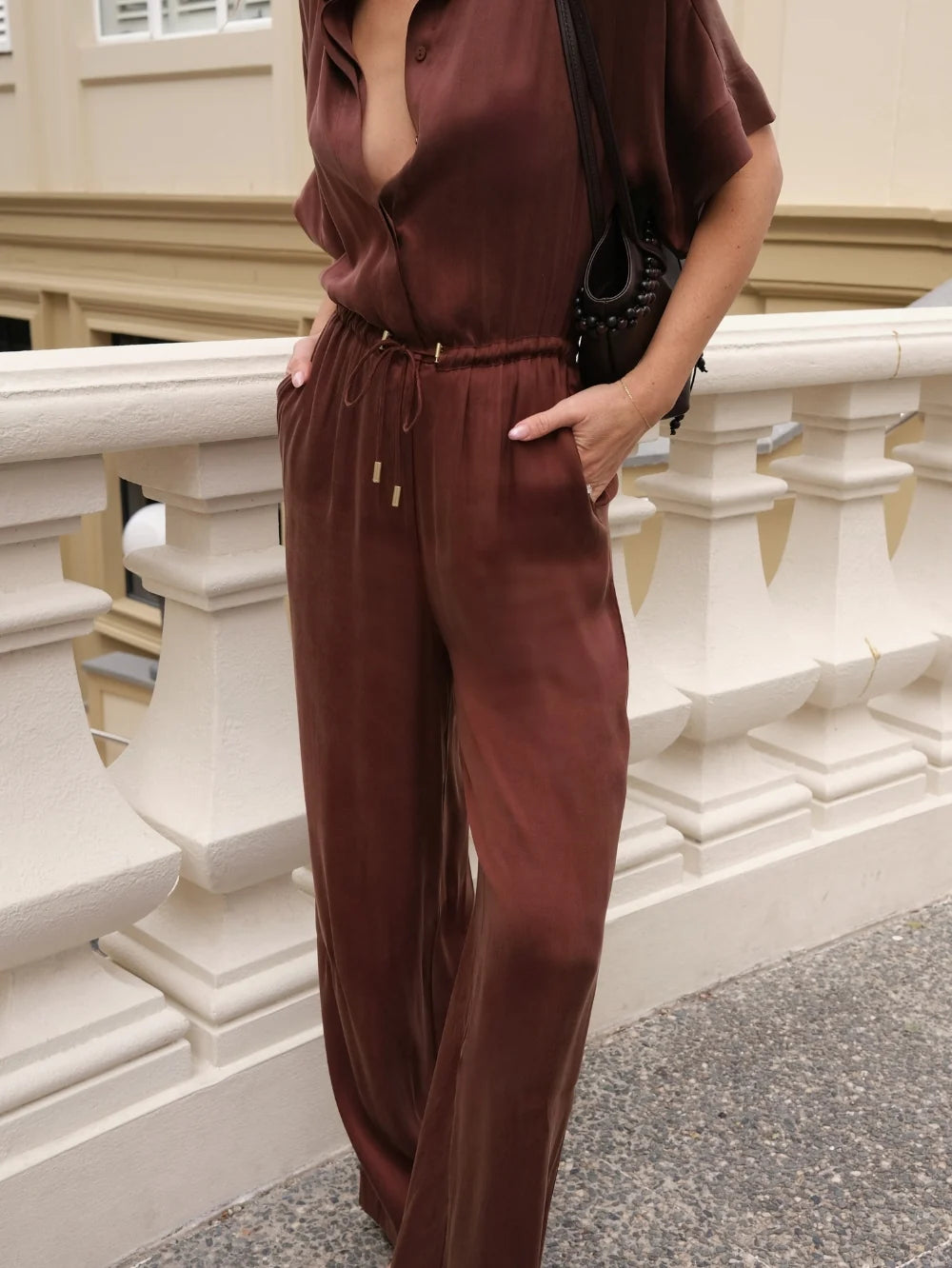 KIVARI - Jaxon Jumpsuit in Brown