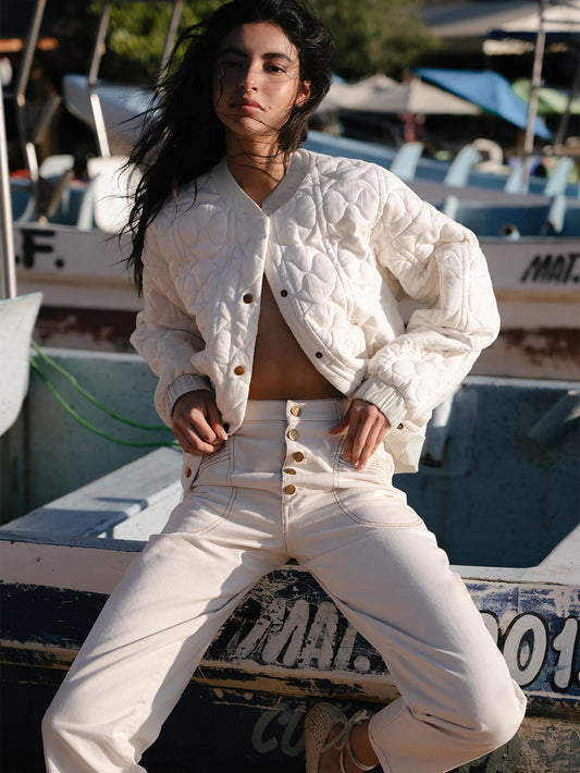 KIVARI - Joey Jacket in Cream