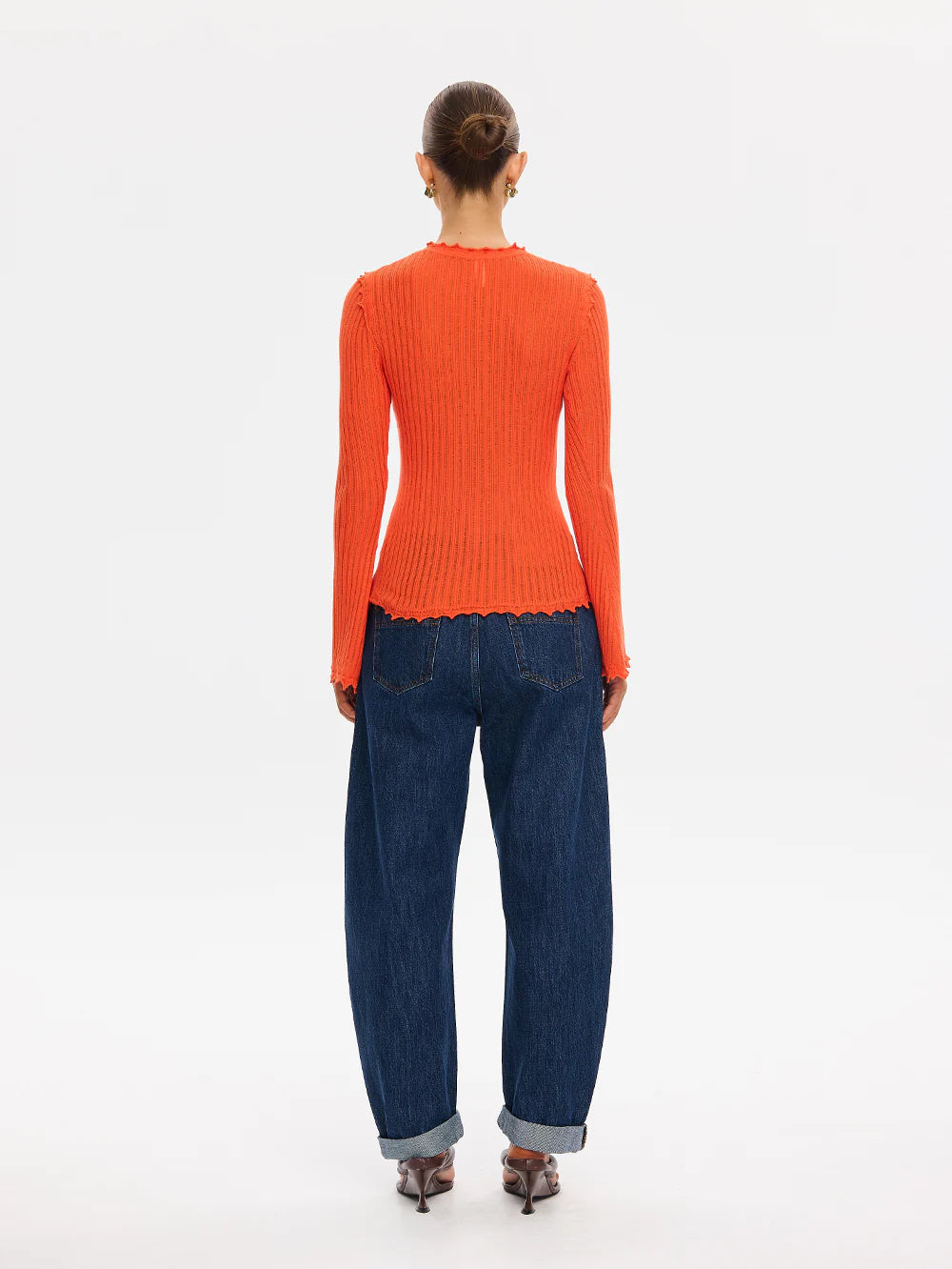 KIVARI - Diana Knit Top in Grape Fruit