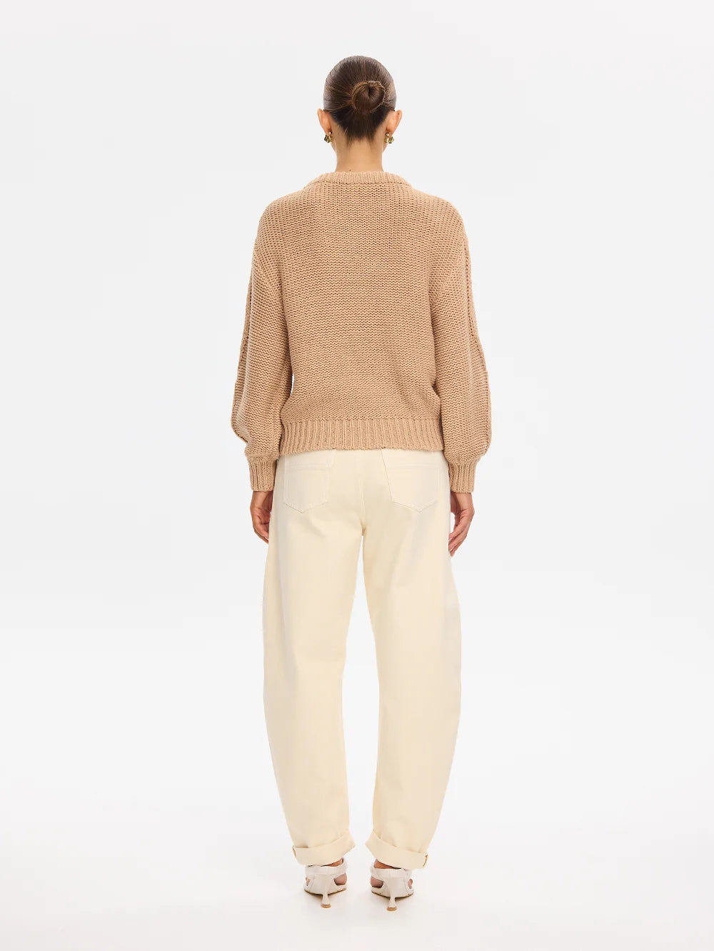 KIVARI - Olesia Knit Sweater in Latte