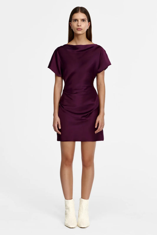 ACLER - Kadina Mini Dress in Boysenberry