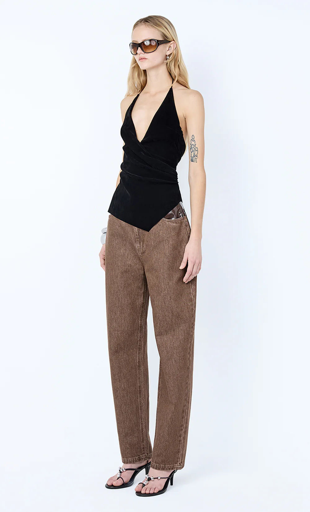 BEC + BRIDGE - Kinley Contrast Jean in Chocolate