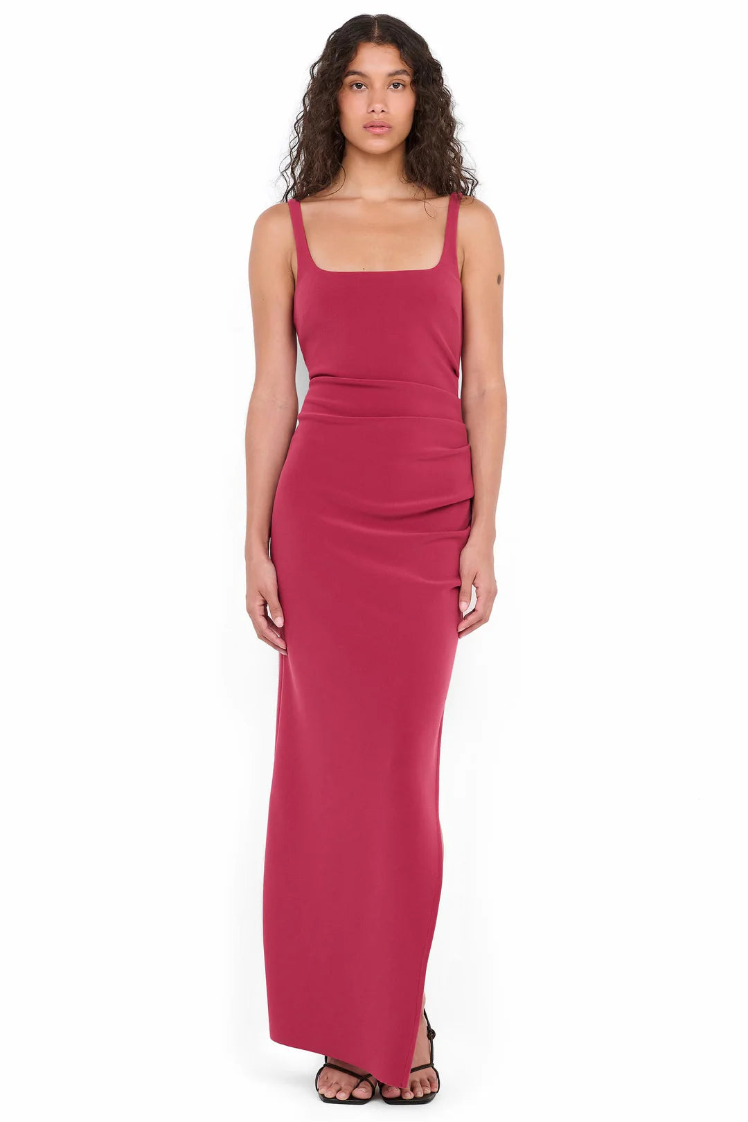 BEC + BRIDGE - KARINA SPLIT MAXI DRESS - In Raspberry