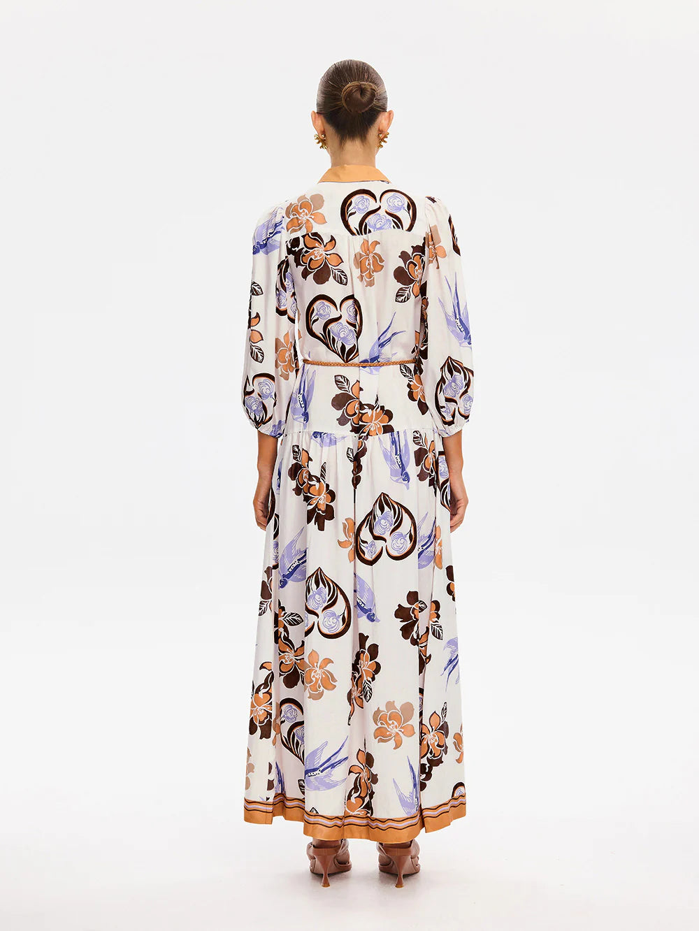 KIVARI Marit Maxi Dress in CREAM TAN