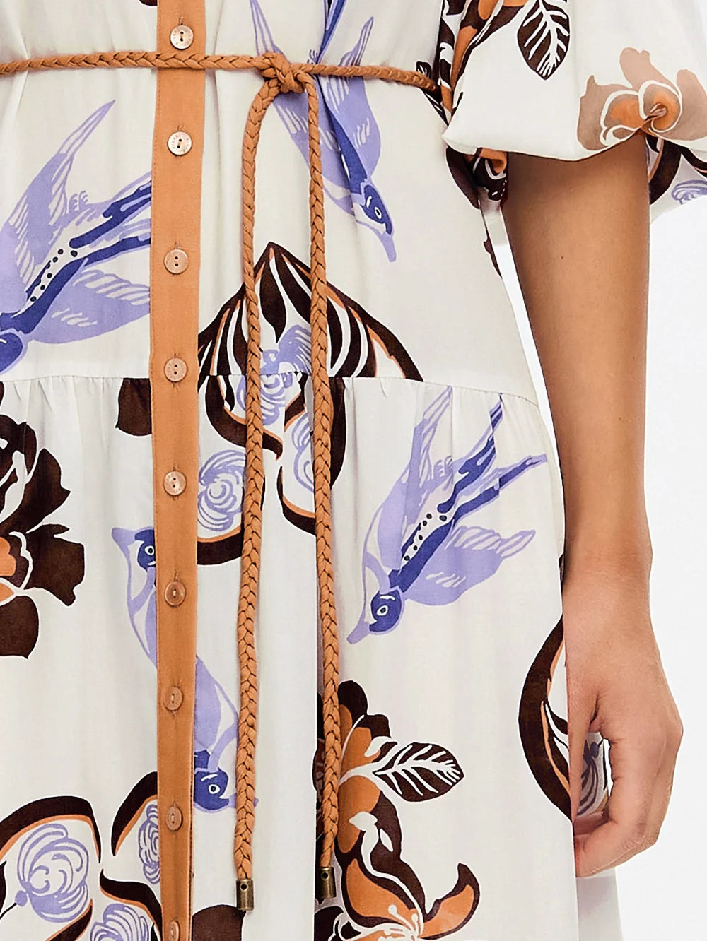 KIVARI Marit Maxi Dress in CREAM TAN