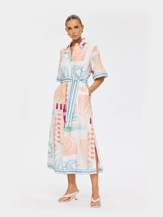 KIVARI - Yali Midi Dress IN PINK