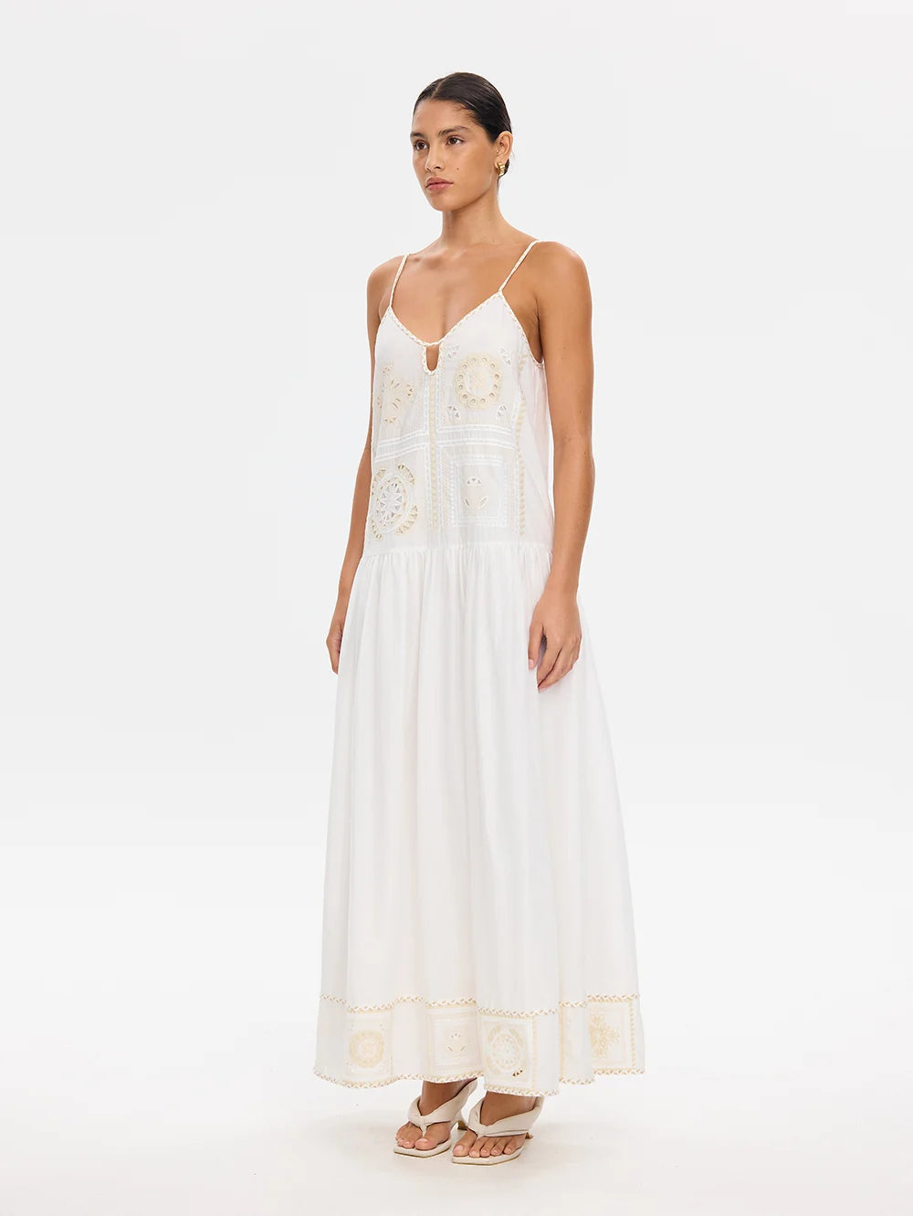 KIVARI - Delfie Maxi Dress in Ivory