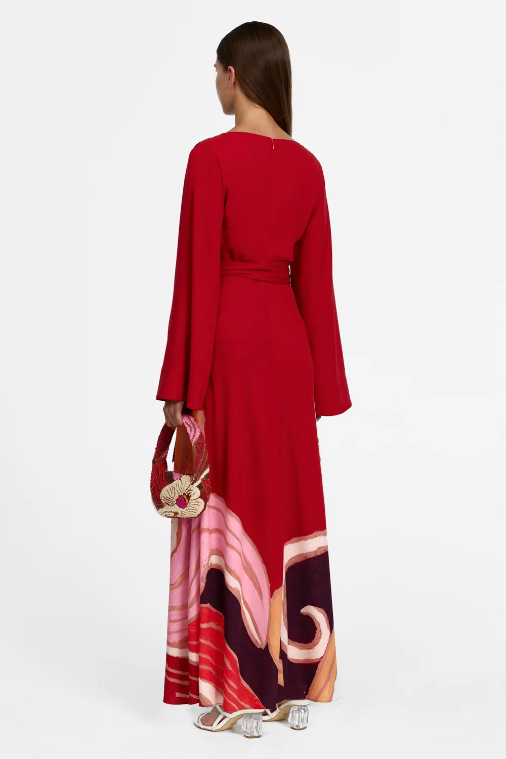 Acler - Lindon Maxi Dress in ROUGE ECLIPSE