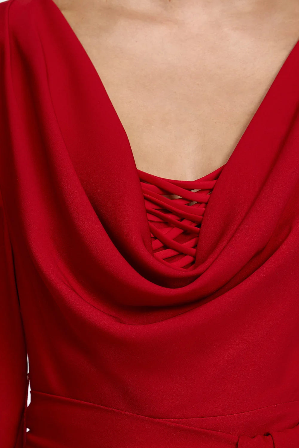 Acler - Lindon Maxi Dress in ROUGE ECLIPSE