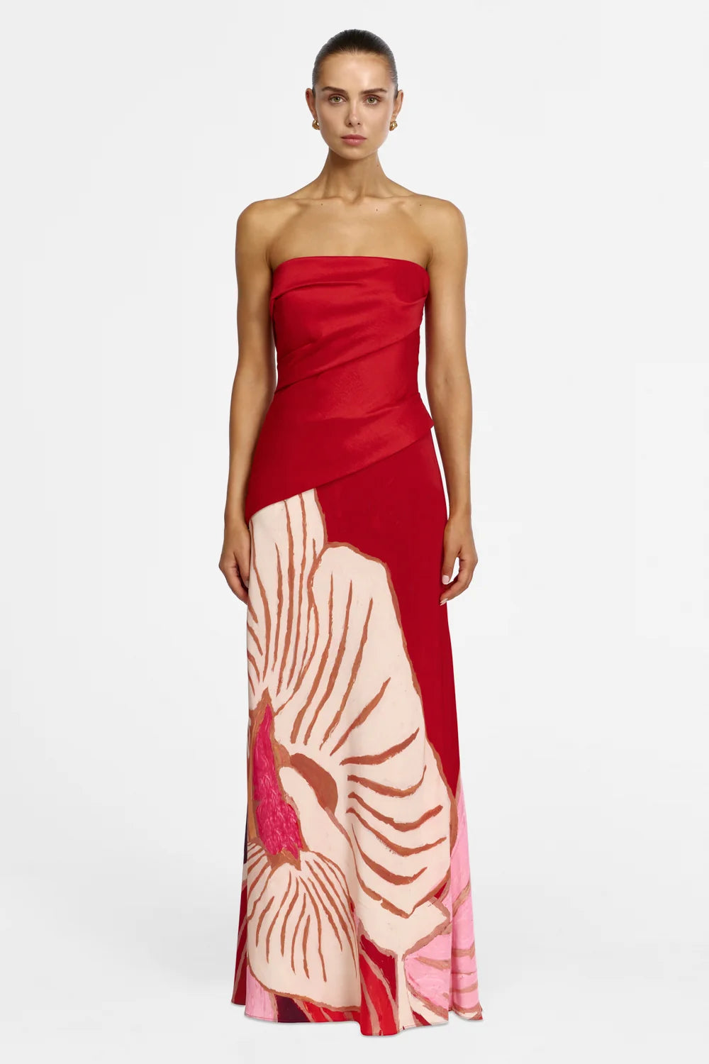 Acler - Lingle Maxi Dress in ROUGE ECLIPSE