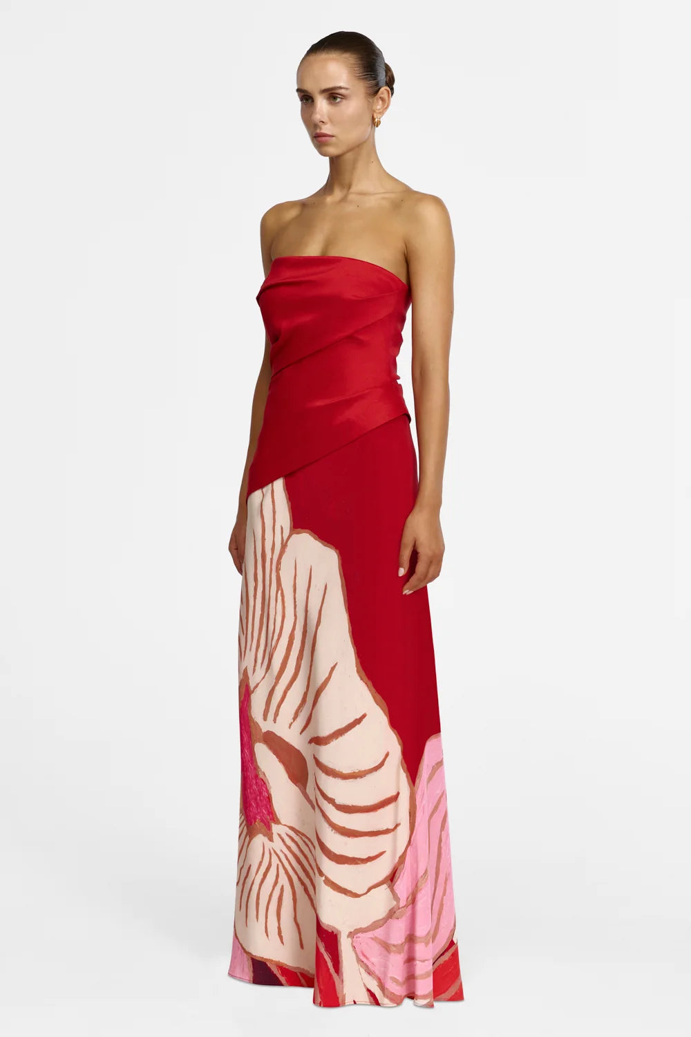 Acler - Lingle Maxi Dress in ROUGE ECLIPSE