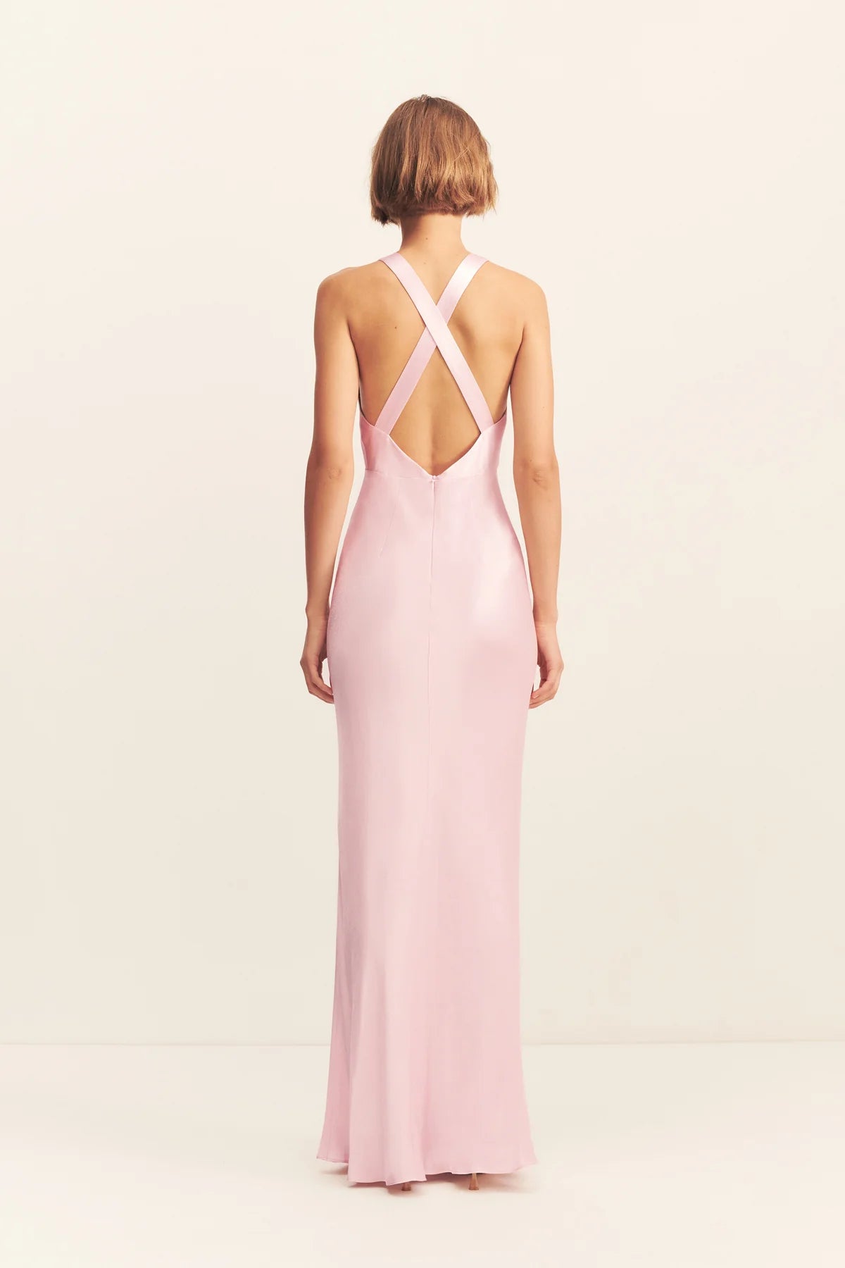 Shona Joy - La Lune Plunged Cross Back Maxi Dress IN BLOSSOM