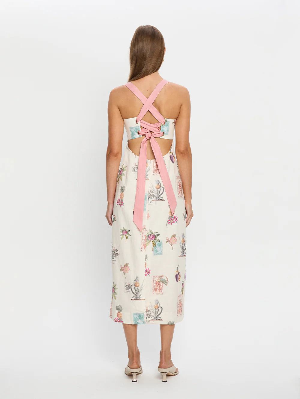 KIVARI - Lyra Tie Back Midi Dress