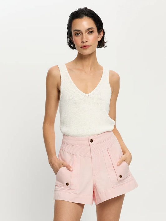 KIVARI Celene Denim Short-pink