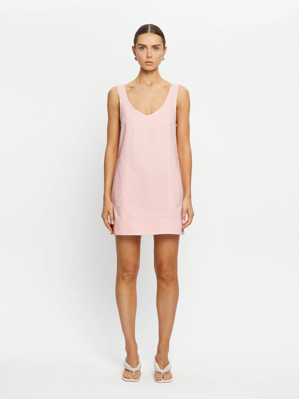 KIVARI Ilaria Denim Dress-pink
