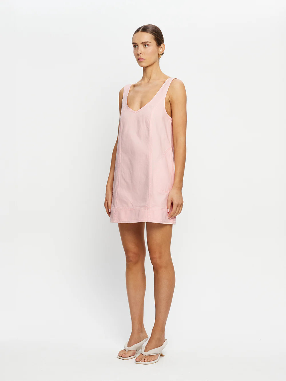 KIVARI Ilaria Denim Dress-pink